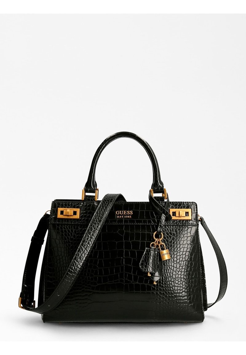 Guess KATEY CROC LUXURY SATCHEL Handbag schwarz/black Zalando.ie