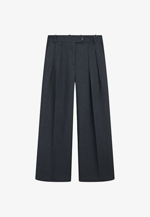 Massimo Dutti, Pantaloni - mottled dark blue