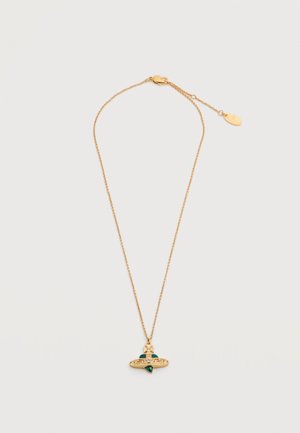 NEW DIAMANTE HEART PENDANT - Colier - light gold-coloured