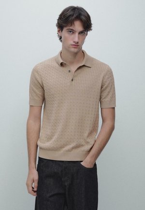 CABLE - Polo - beige