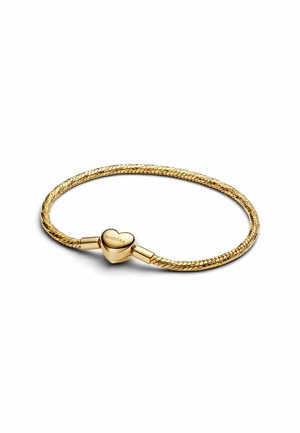 CHAÎNE SERPENT À FACETTES AVEC FERMOIR EN FORME DE CŒUR - Bracelet - jaune