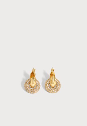 LUV AJ, THE PAVE INTERLOCK HOOPS - Boucles d'oreilles - gold-coloured