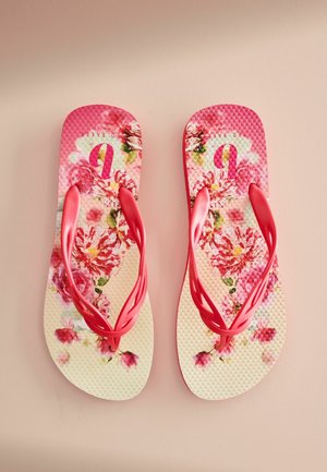 B by Ted Baker, REGULAR FIT - ROUND TOE PRINTED FLIP FLOPS - Badesandale - pink
