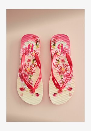 B by Ted Baker, REGULAR FIT - ROUND TOE PRINTED FLIP FLOPS - Badesandale - pink