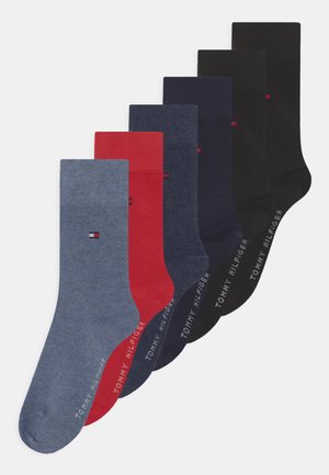 Tommy Hilfiger CHILDREN BASIC 6 PACK UNISEX - Socks - black/jeans