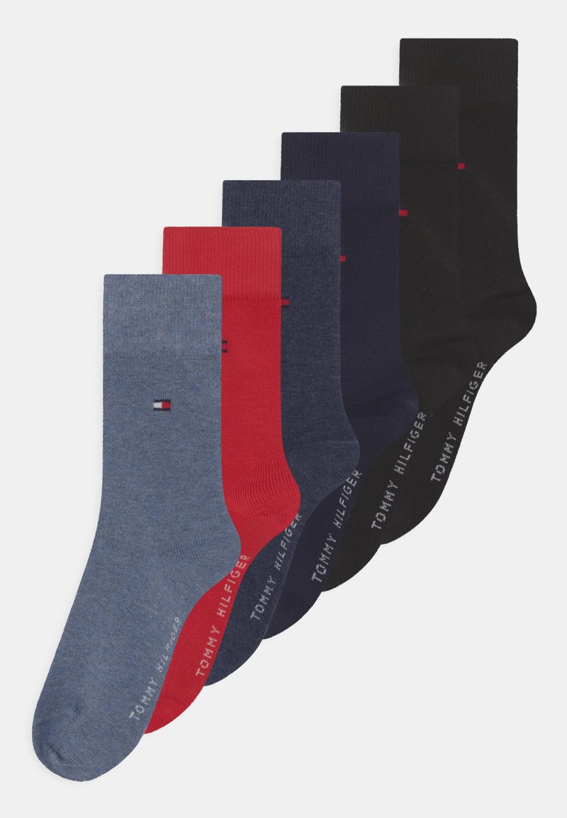 Tommy Hilfiger CHILDREN BASIC 6 PACK UNISEX - Calcetines - black/jeans