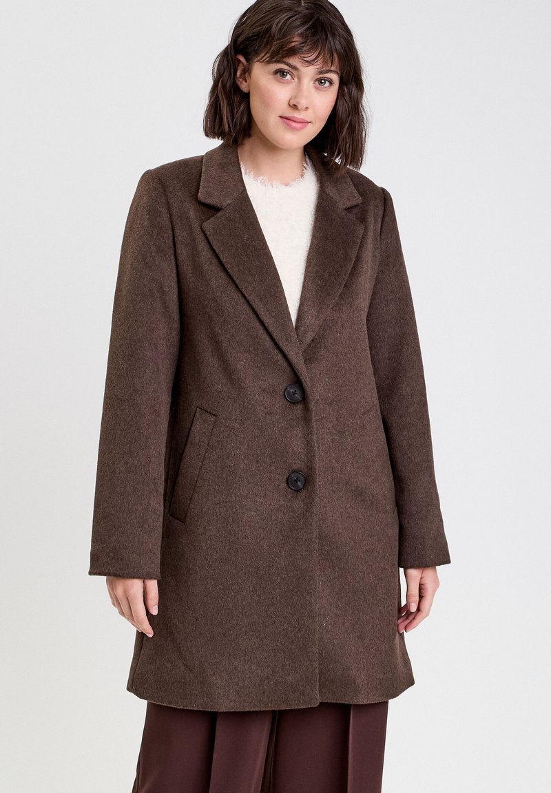 Manteau Gris à Motifs Cache Cache - Taille 2 (T2) - Femme - Occasion Très Bon état