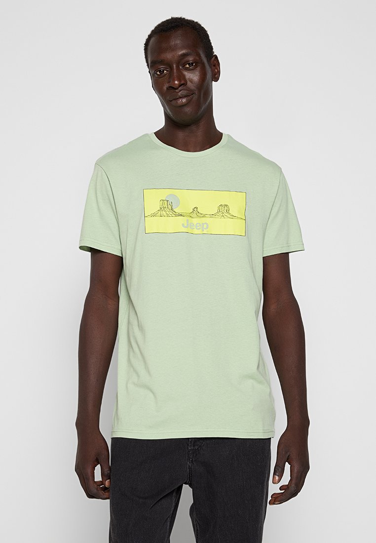 Jeep T-shirt print groen