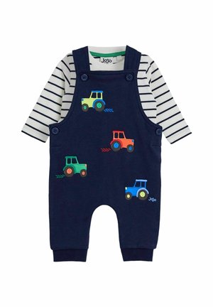 REGULAR FIT - 2-PIECE STRIPE SET  - Traksipüksid - light blue