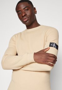 Calvin Klein Jeans BADGE TEE - Hosszú ujjú felső - warm sand