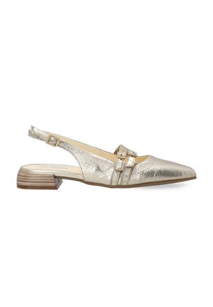 Slingback ballet pumps - gold