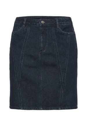 Kaffe Curve ELISA - Denim skirt - dark blue denim