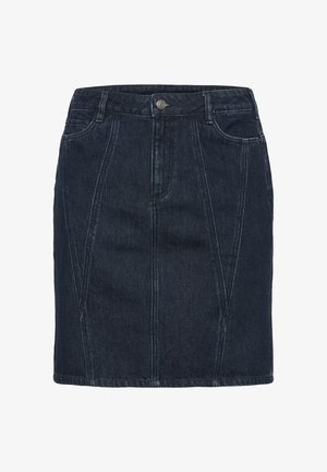 Kaffe Curve ELISA - Denimová sukně - dark blue denim