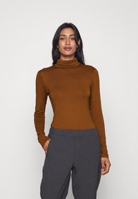 Kaffe KAYOKO - Langærmet T-shirt - toffee