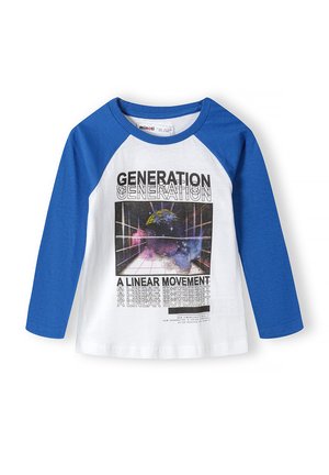 RAGLAN  - Print T-shirt - white/blue