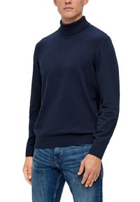 s.Oliver À COL ROULÉ - Strickpullover - navy