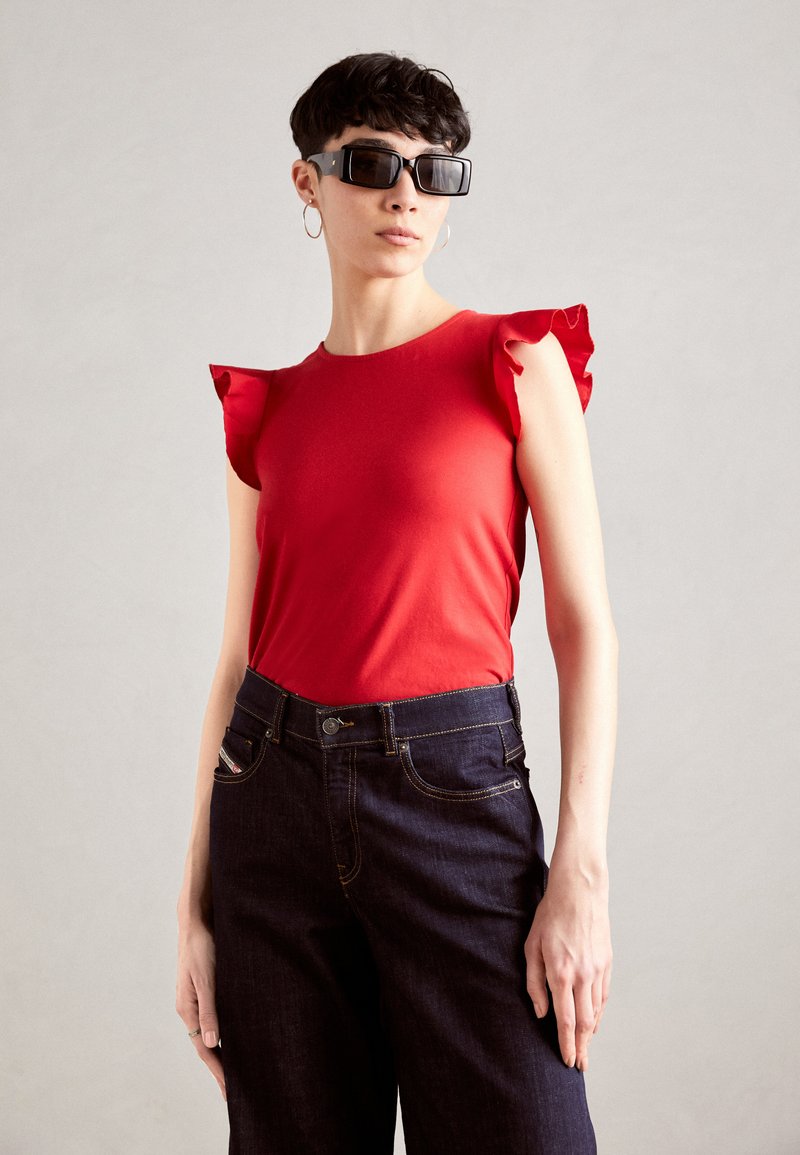 Anna Field Nyomott mintás póló - red