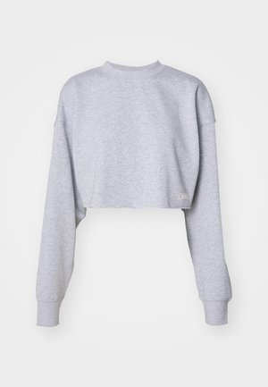 STUDIO OVERSIZED CROPPED CREW - Felpa - light grey melange