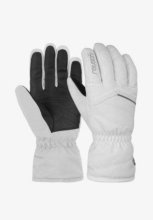 Gloves - white silver