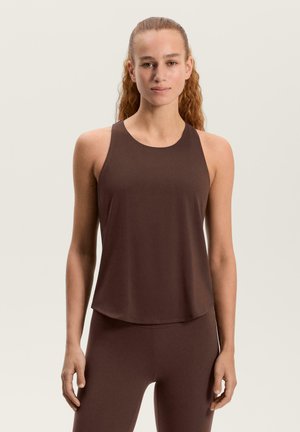 CROSS-BACK - Top - dark brown