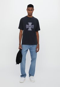 Noon Goons INDEPDENDENT SURF UNISEX - Potiskana majica - dark navy