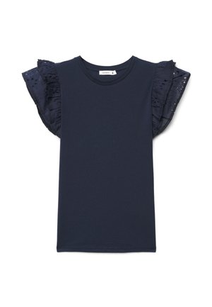 Terranova, T-shirt con stampa - blu scuro