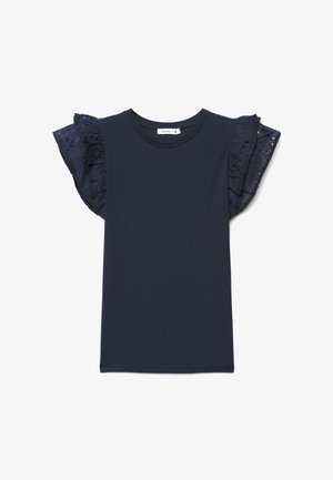 Terranova, T-shirt con stampa - blu scuro