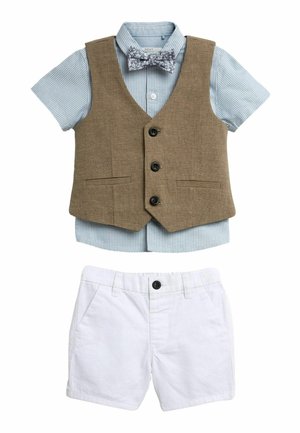 SET REGULAR FIT - Mellény - tan brown