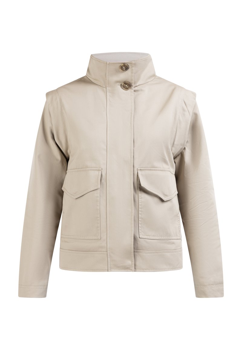 dreimaster Lichte jas beige mêleerd