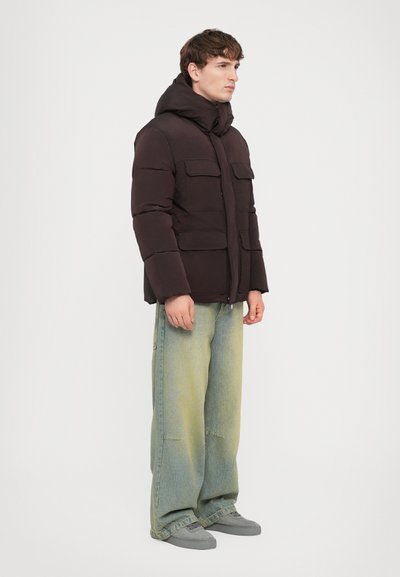Dondup PUFFIER JACKET - Giacca invernale - burgundy
