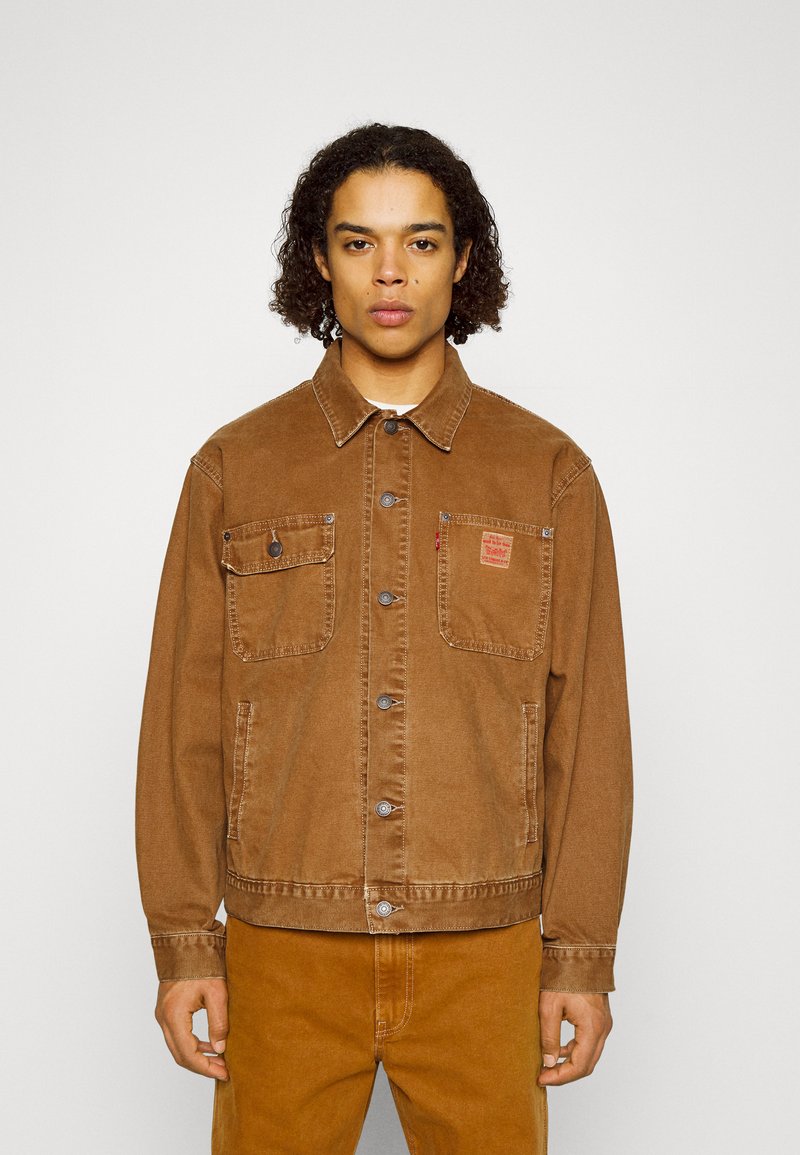 Levi's® Workwear SUNRISE TRUCKER - Giacca di jeans - dark ginger ...