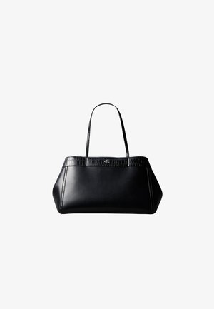 Calvin Klein, CROC SNAP LARGE - Τσάντα Tote - black
