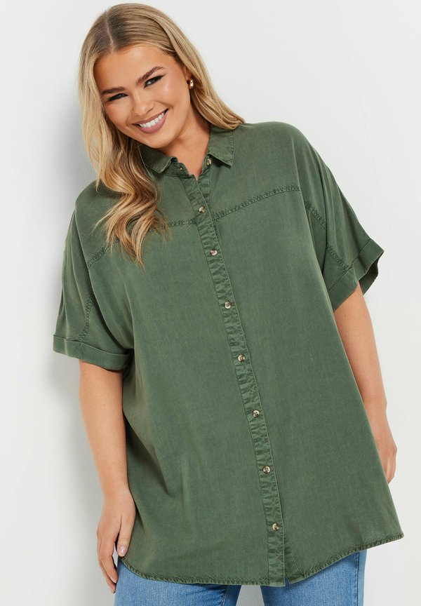 SHORT SLEEVE   - Hemdbluse - khaki