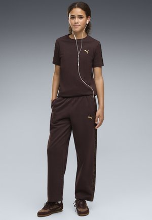 Puma, ESSENTIALS TAPE RELAXED JOGGINGHOSE - Træningsbukser - chocolate fondue