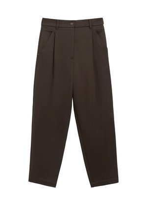 s.Oliver, HOSE - Stoffhose - dunkelbraun