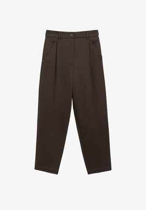 s.Oliver, HOSE - Stoffhose - dunkelbraun
