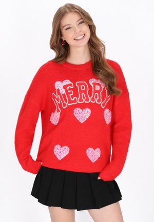 Pullover - red