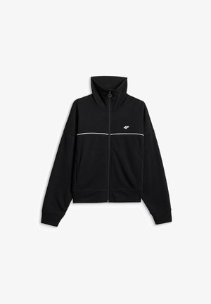 4F, Sweater met rits - deep black