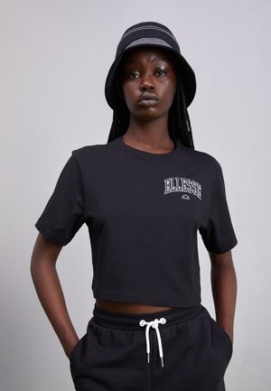 Ellesse, BENEVENTI CROP - Camiseta estampada - black