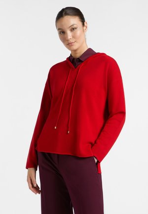 Felpa con cappuccio - rosso