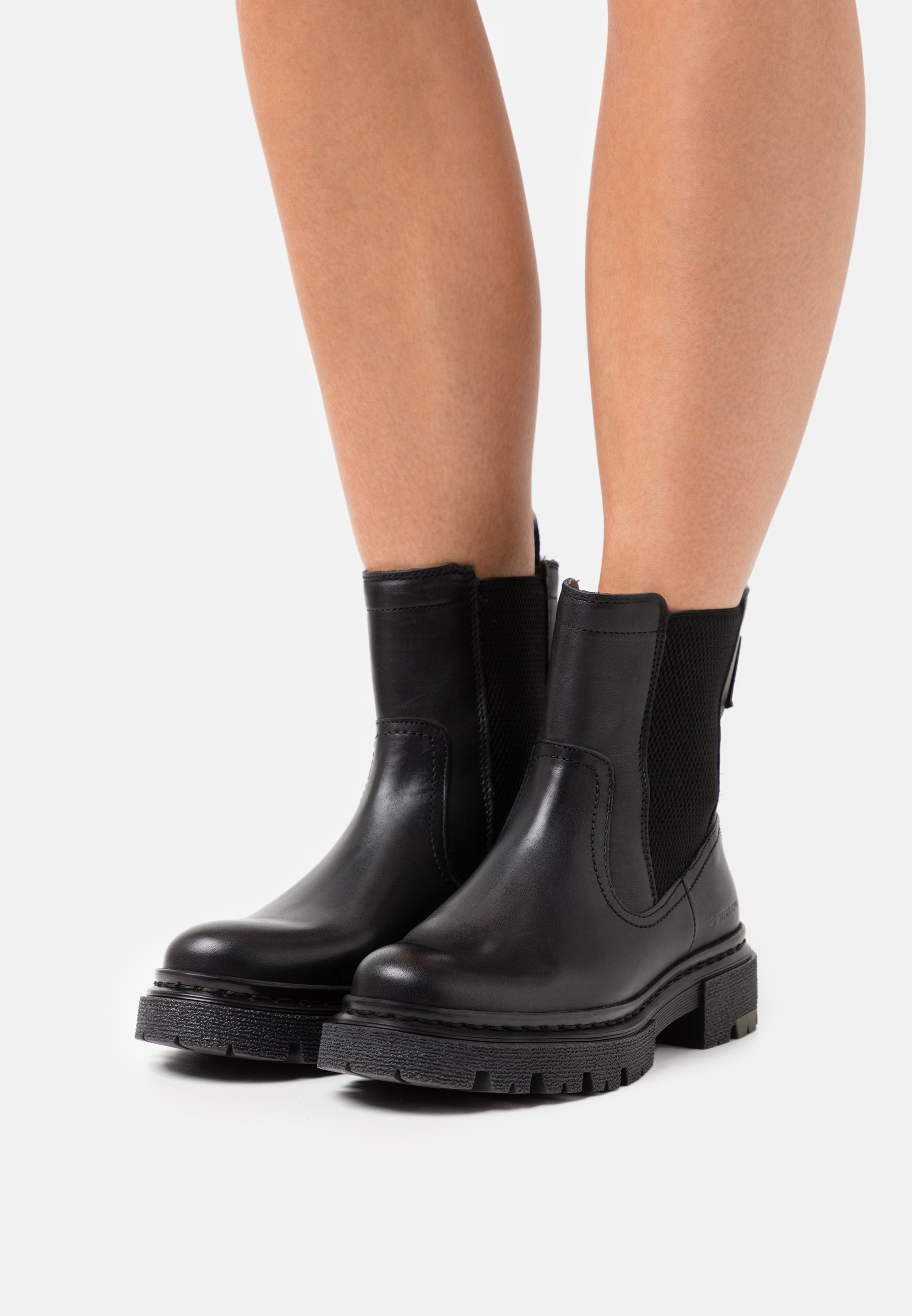G-Star KAFEY CHS LEA W - Korte laarzen - black/zwart - Zalando.nl