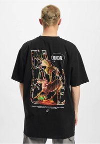 Mister Tee UNISEX CRUCIAL OVERSIZE - Triko s potiskem - black