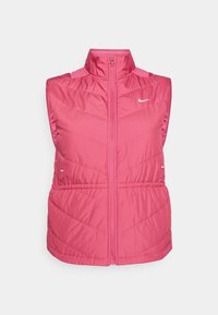 SWIFT FILL VEST - Strukirani kaput - sweet beet/reflective silver-coloured