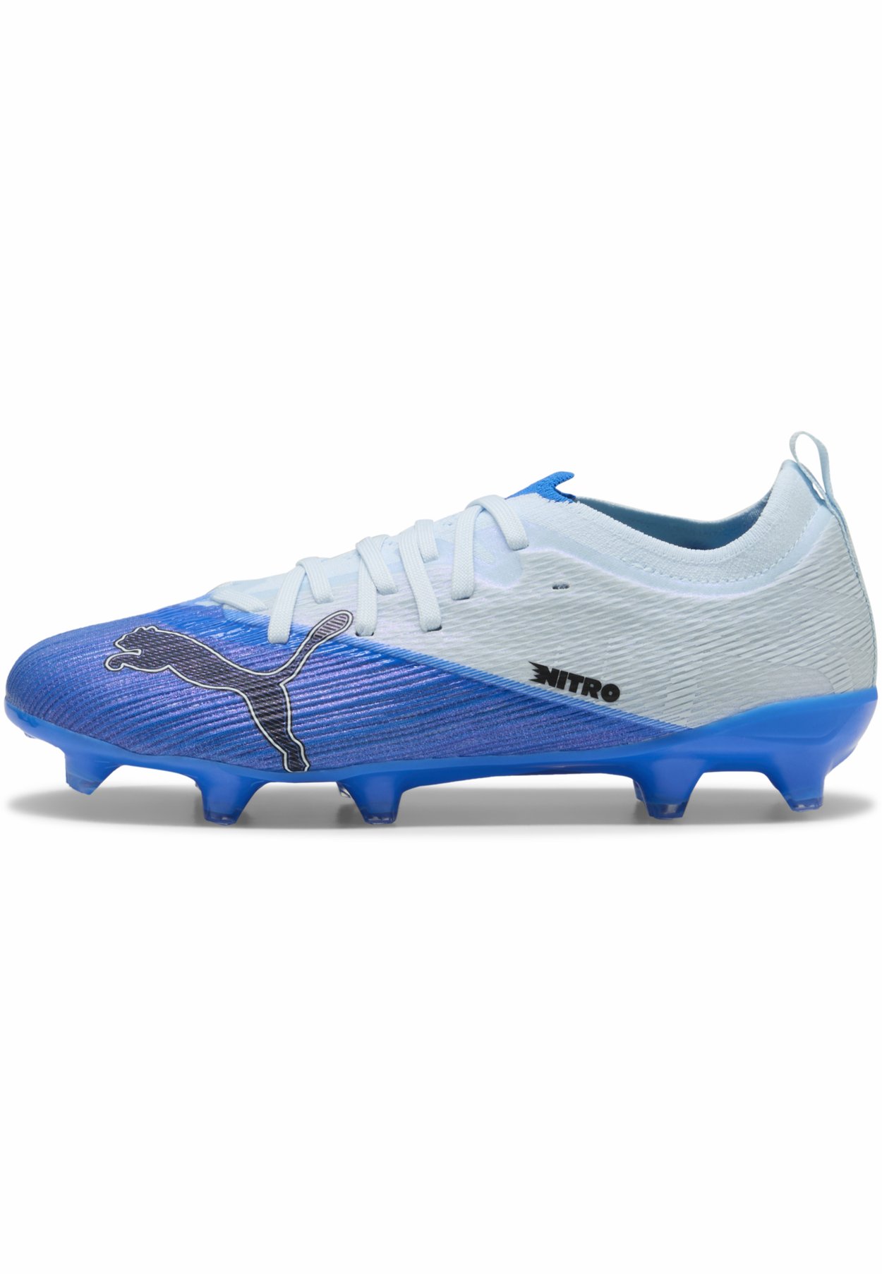 PUMA ULTRA NITRO 7 ULTIMATE FG/AG JR UNISEX - Zapatillas fútbol para césped artificial - ultra blue-icy blue- black-lime squeeze