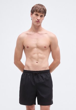 MEDIUM DRAWSTRING WAISTBAND GRAPHIC MONOGRAM  - Bañador corto - black