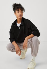 Champion ICONS HALF ZIP SMALL C LOGO - Felpa - black