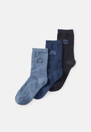 SOCK BOY GAMING 3 PACK - Ponožky - dark navy