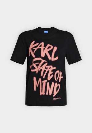Karl Lagerfeld Jeans, KARL QUOTE - Μπλουζάκι με στάμπα - black