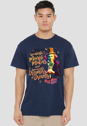 Cotton Soul, WILLY WONKA AND THE CHOCOLATE FACTORY/MUSIC MAKERS - Print T-shirt - dark blue