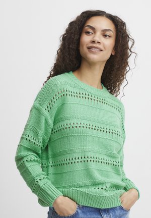 BYOTINKA POINTELLE  - Pullover - ming green